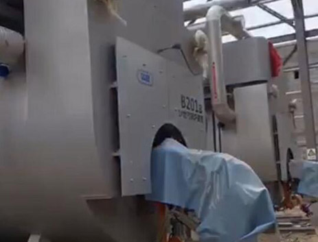 2臺(tái)12噸燃?xì)庹羝仩t租賃能源管理現(xiàn)場(chǎng)